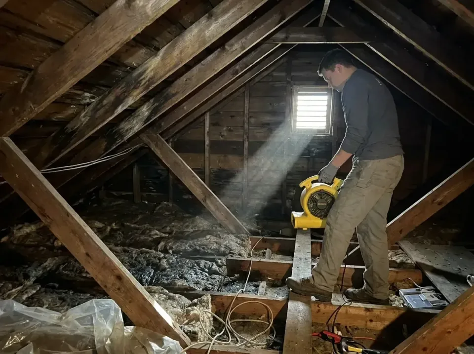 attic-water-damage-drying-proc-007 — frequently asked questions, Emergency Water Extraction & 24/7 Flood Response in Plainvi…